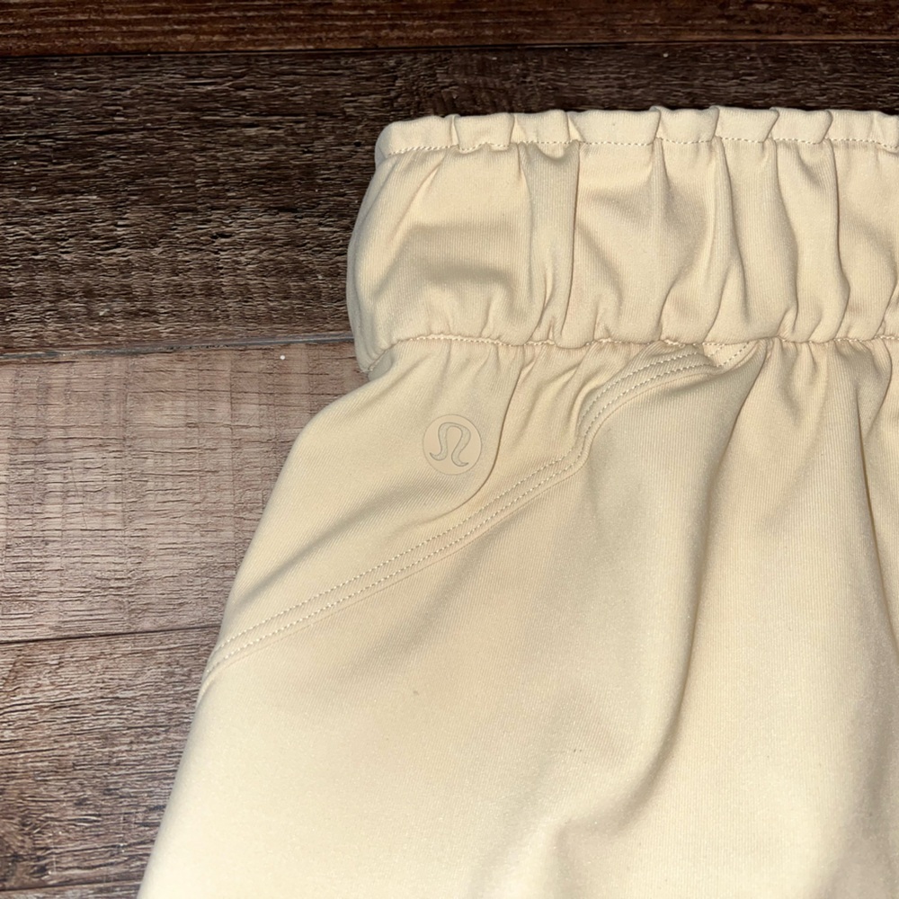 High-Rise Elastic Waist Buttercream Women’s Shorts - Picture 6 of 7